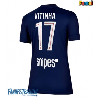 Paris Saint-Germain Vitinha #17 Tricou Fotbal Replică 2025-26 Femei Acasa